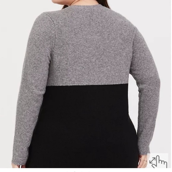 Torrid two tone cardigan with pockets. - Picture 2 of 6
